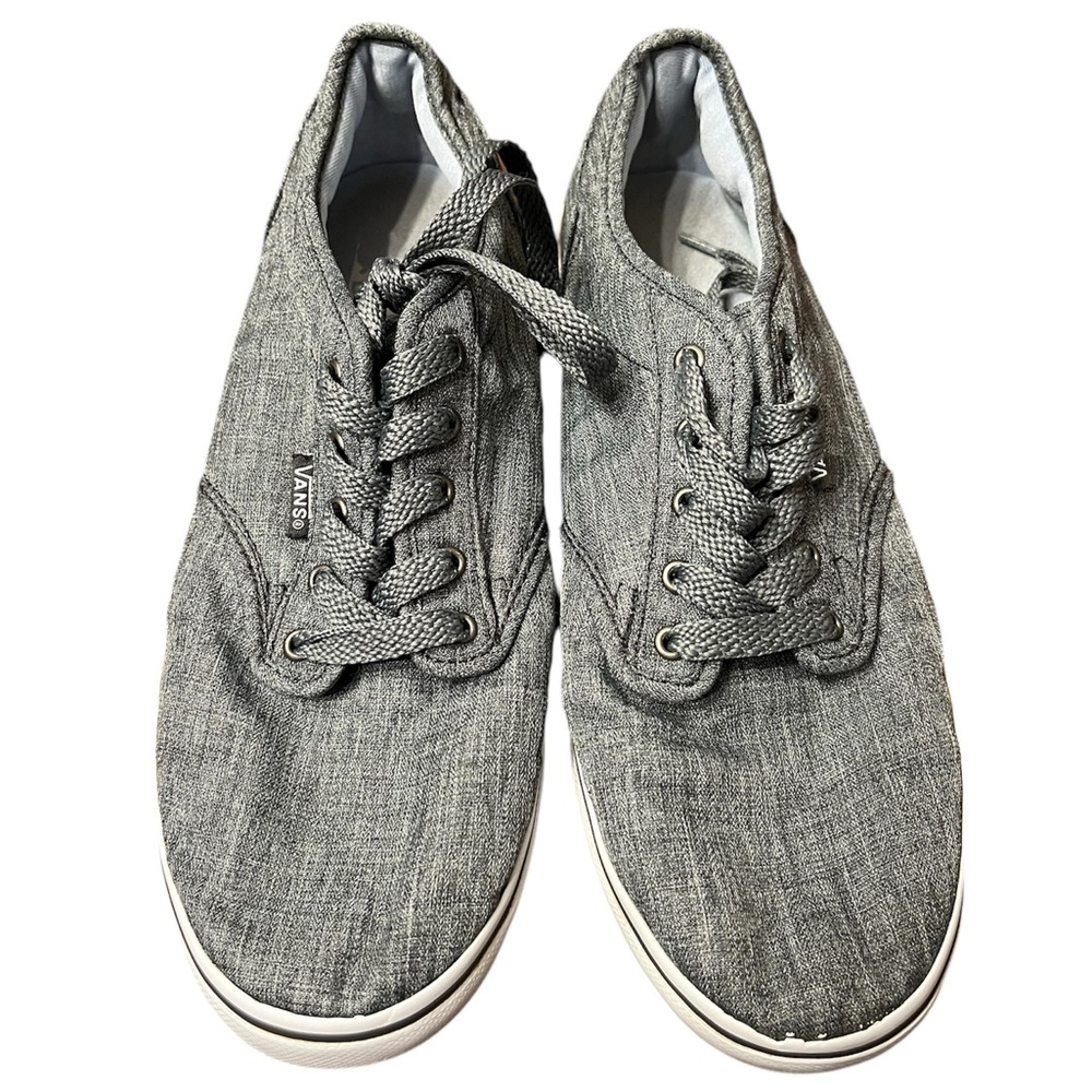 VANS women’s 8.5 gray - classic lace up oxfords